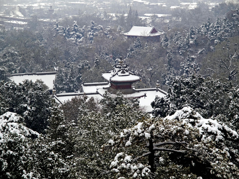 雪后禅寺 摄影 洗衣机