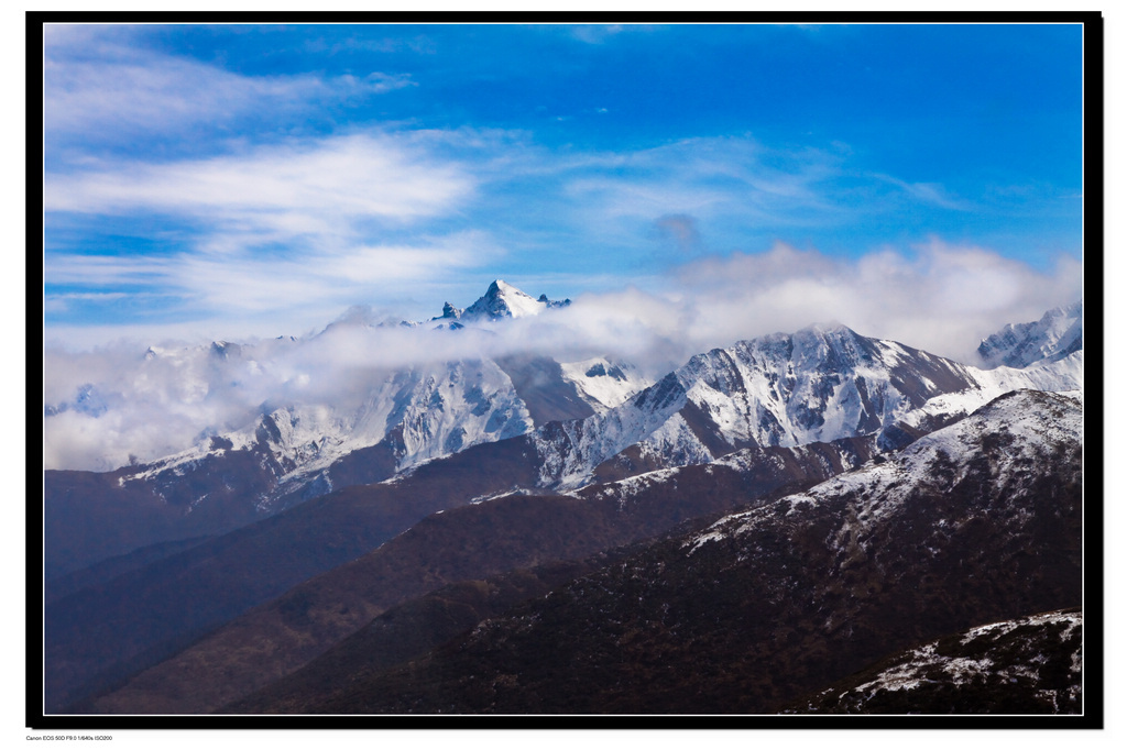 雪山------去黄龙路上乘车随拍 摄影 老士兵