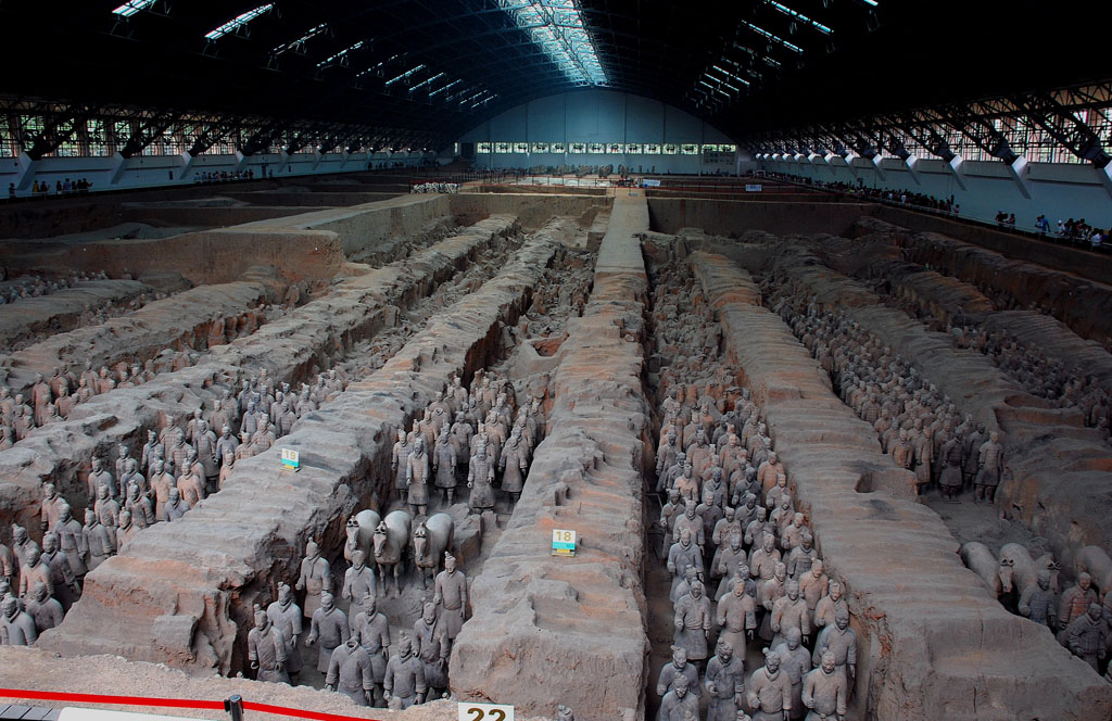 兵马佣实地场景 摄影 快乐的小虎