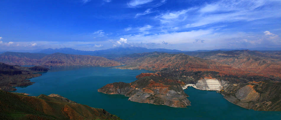 李家峡全景鸟瞰 摄影 春巢秋舍