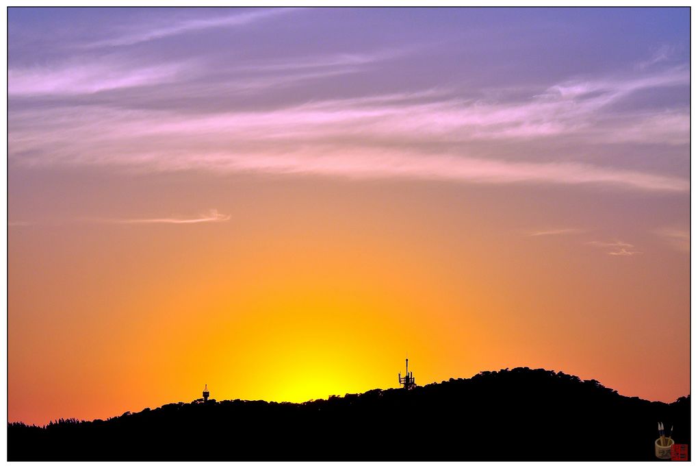 连峰夕下 摄影 秦漂