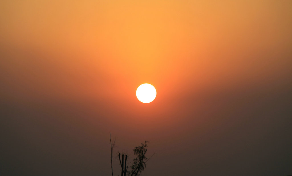 夕阳 摄影 甘露晓影