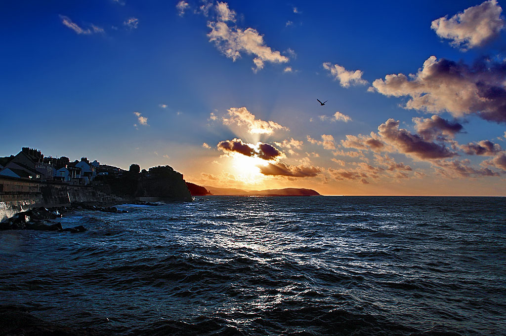 长海落日5 - 飞向太阳（点大） 摄影 澹泊镜远