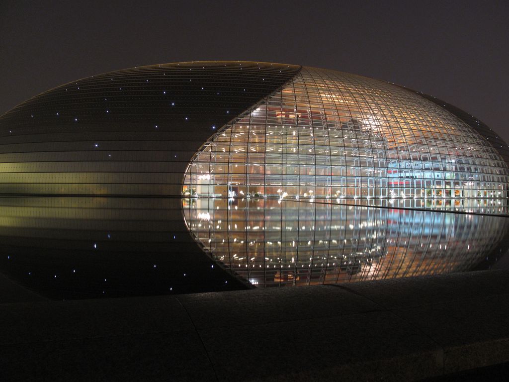 剧院夜景 摄影 飞鸿鹤影