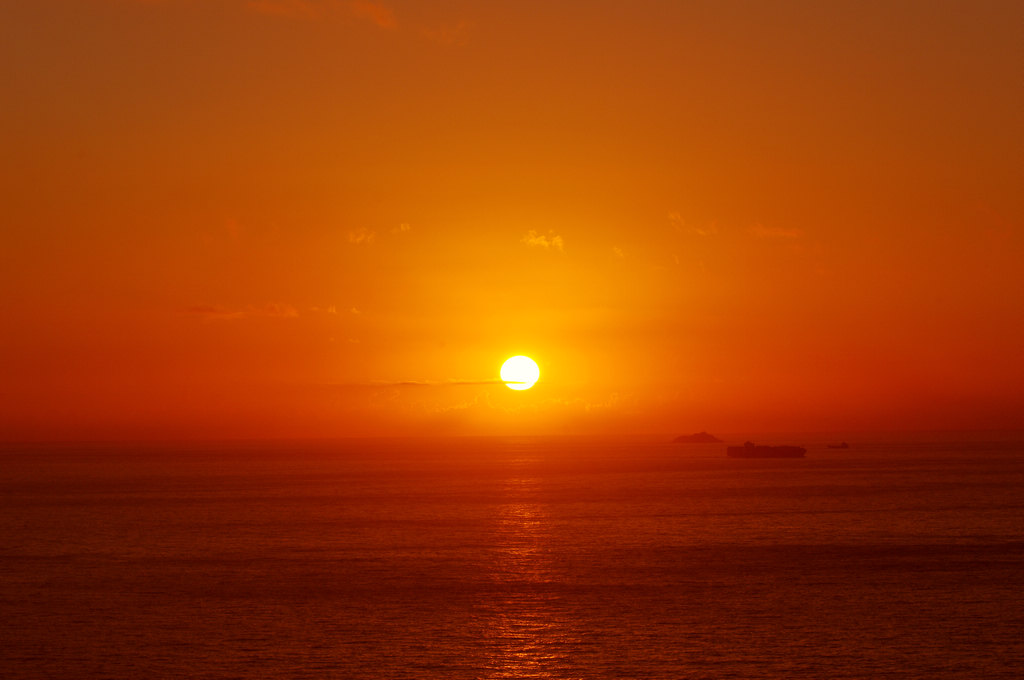 海上日出时2 摄影 海山掠影