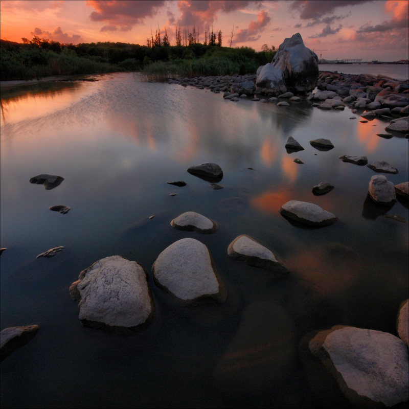 乱石·晚霞 摄影 dacheng