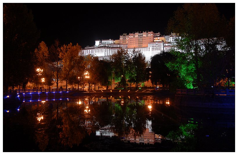 布达拉宫的夜景 摄影 心已远