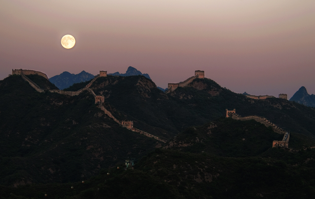 长城月夜 摄影 钝夫