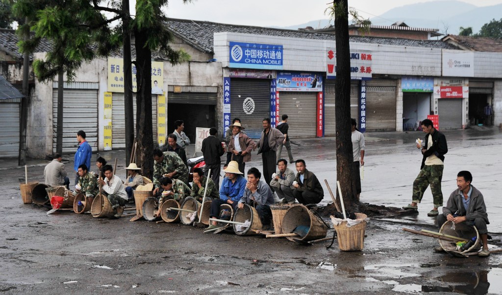 农民工之一 摄影 吉克伍来