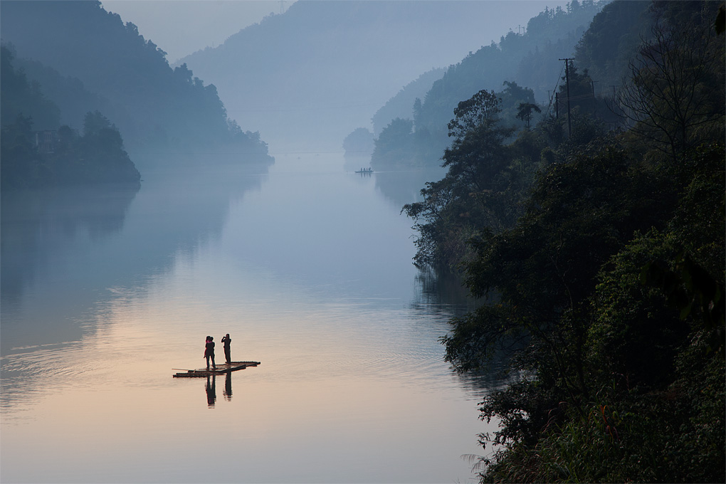 夕照小东江 摄影 alunn