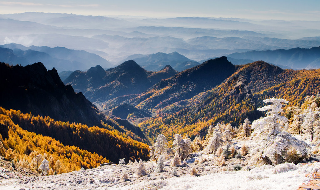 芦芽山秋雪 摄影 先知先决