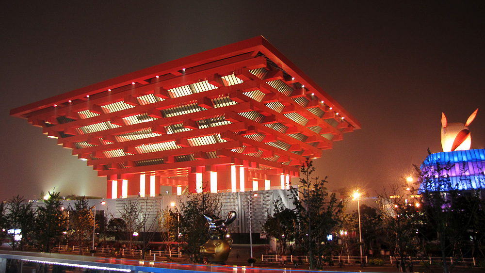 上海世博会中国馆灿烂夜景 摄影 宇宙来客