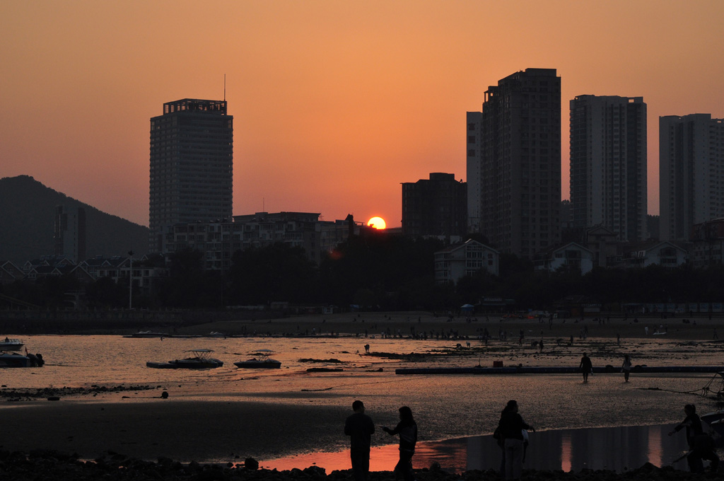 夕照星海湾（大连） 摄影 大城老六