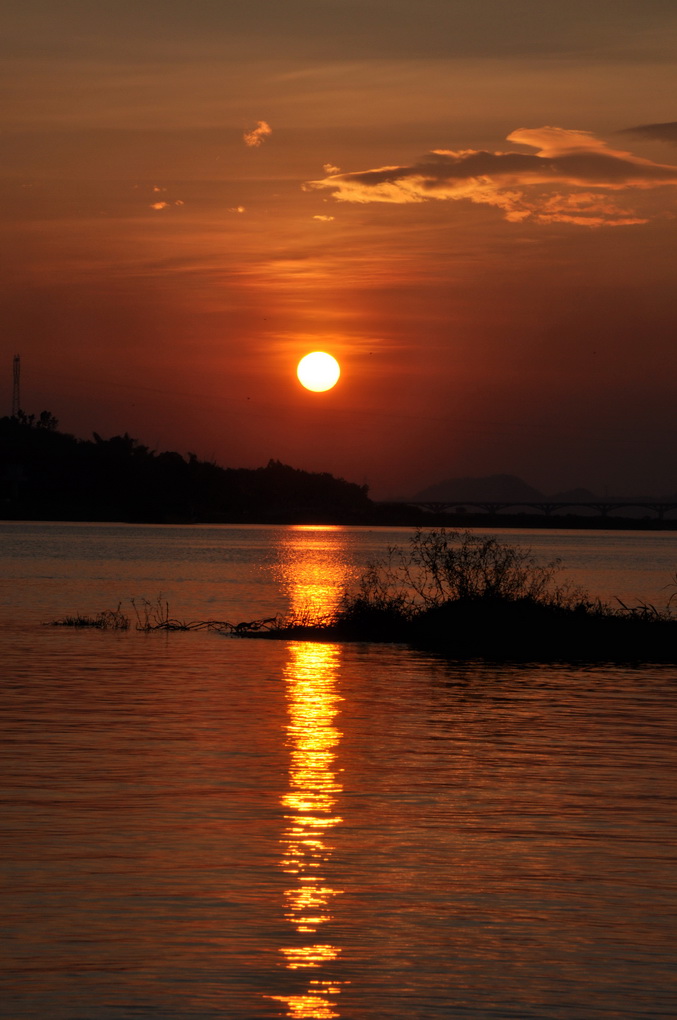 夕阳如火 摄影 日月长