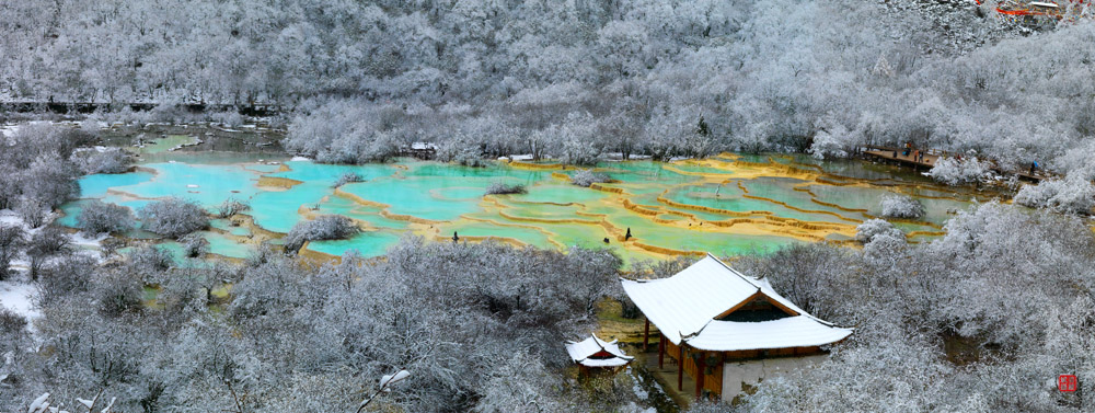 雪中恋上黄龙之冬 摄影 田江