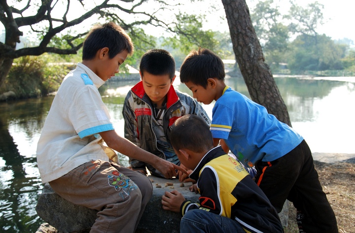 石头棋 摄影 云山西河