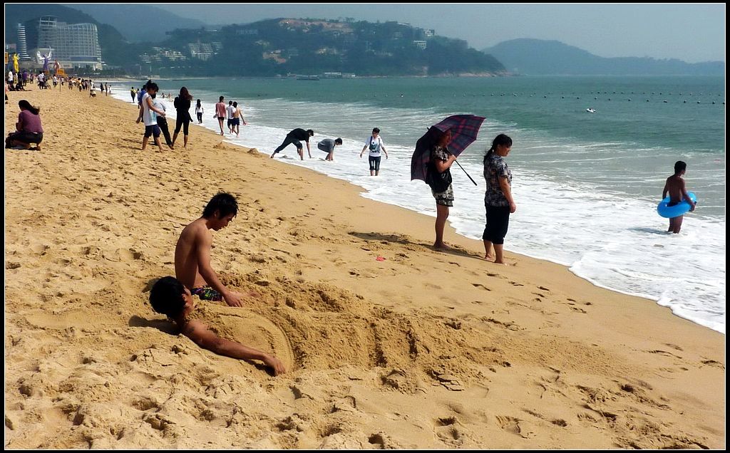 享受海滩阳光 摄影 华绿