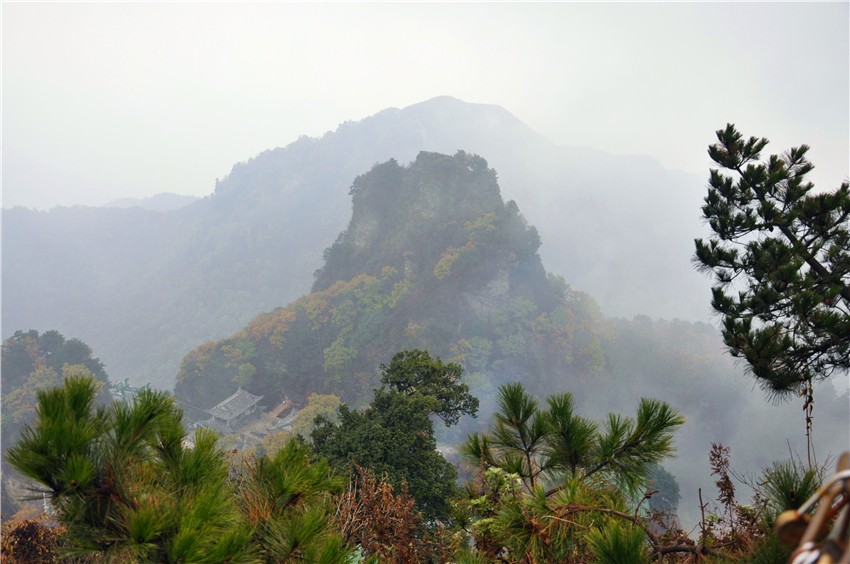 武当山 摄影 湖边