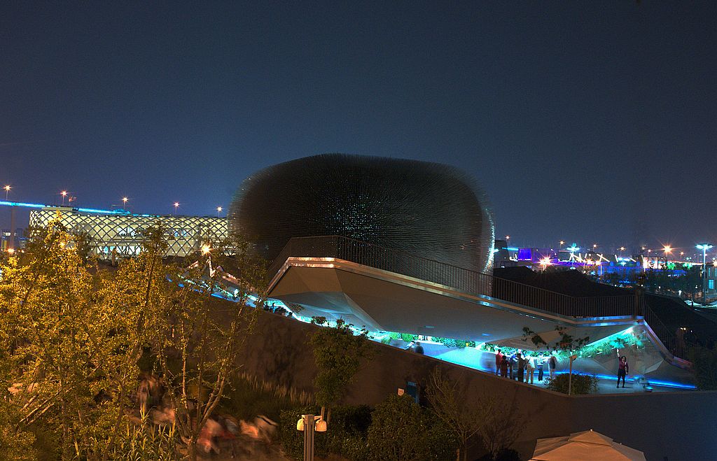 世博英国馆夜景 摄影 丁文道