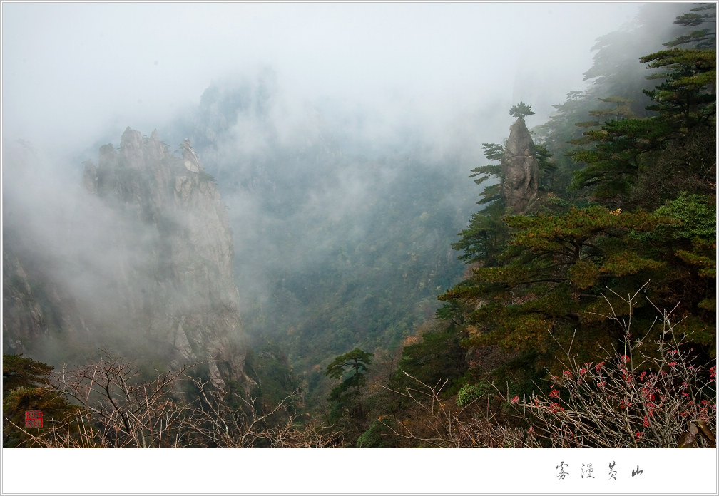 雾漫黄山 摄影 江长海阔