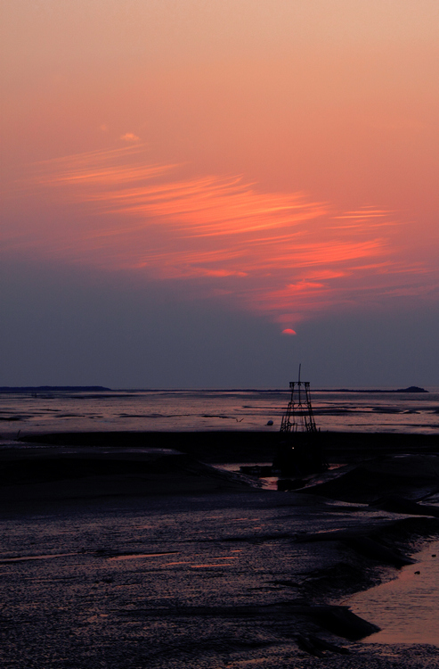 夕阳 摄影 四明汉