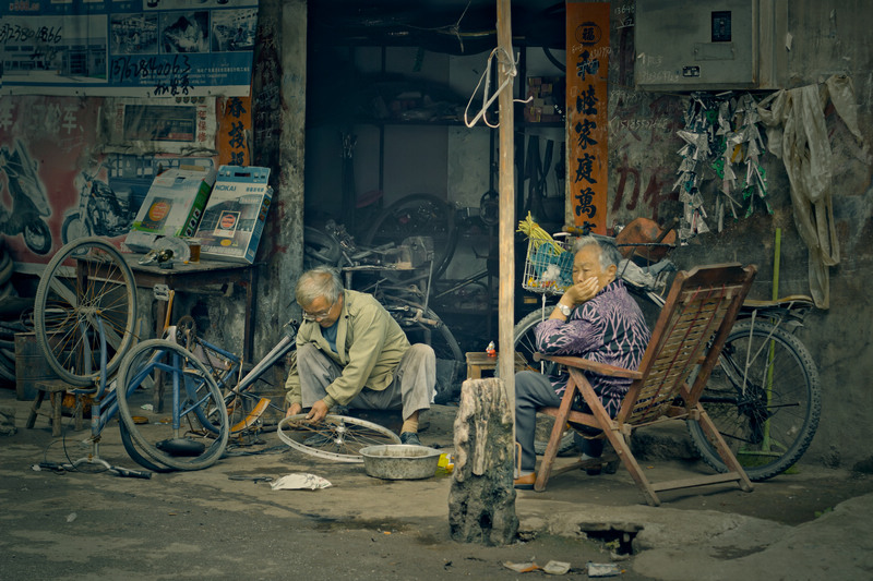 修车铺 摄影 老道