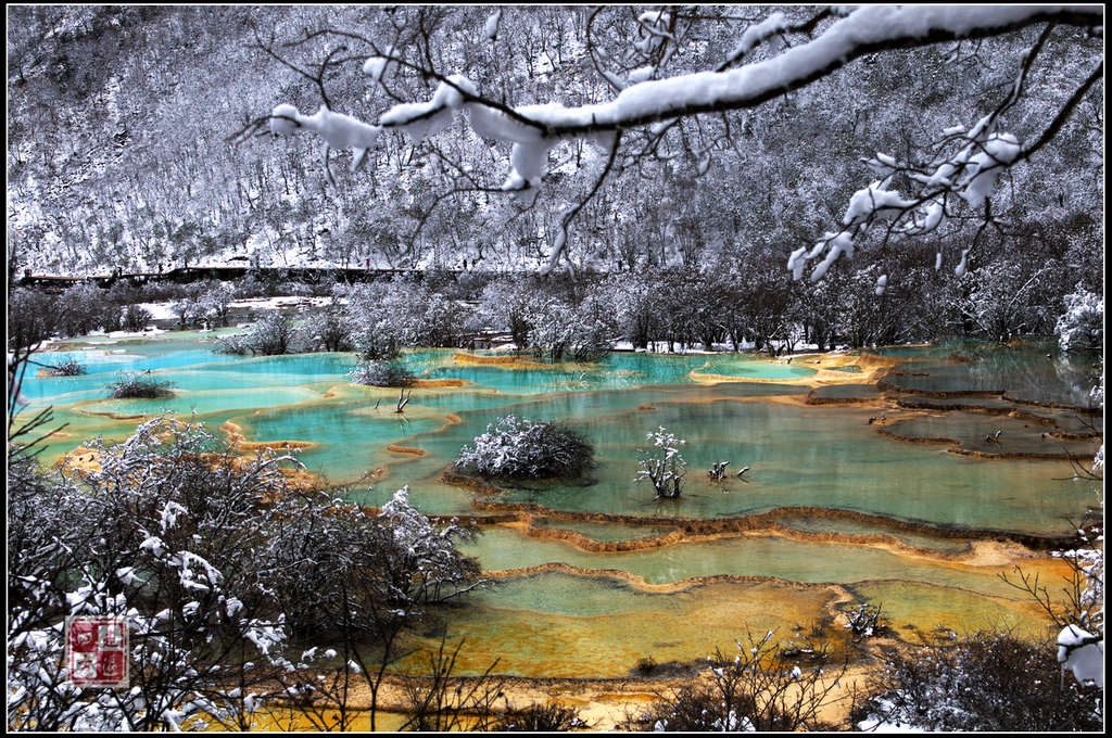 雪后五彩池 摄影 走遍四方