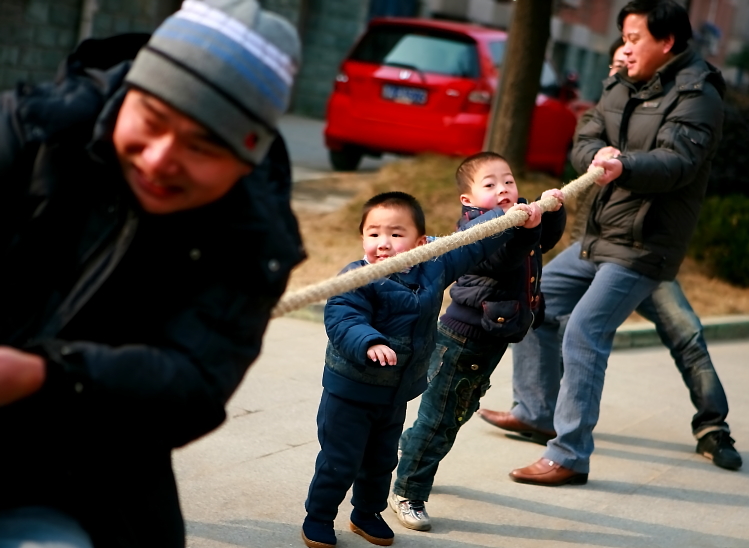 齐心协力 摄影 天堂秋风