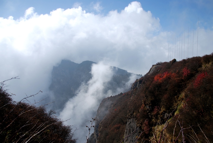 峨嵋山.  云海 摄影 云山西河