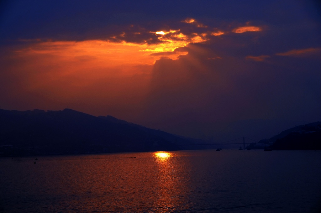 夕照三峡之二 摄影 祁连山人