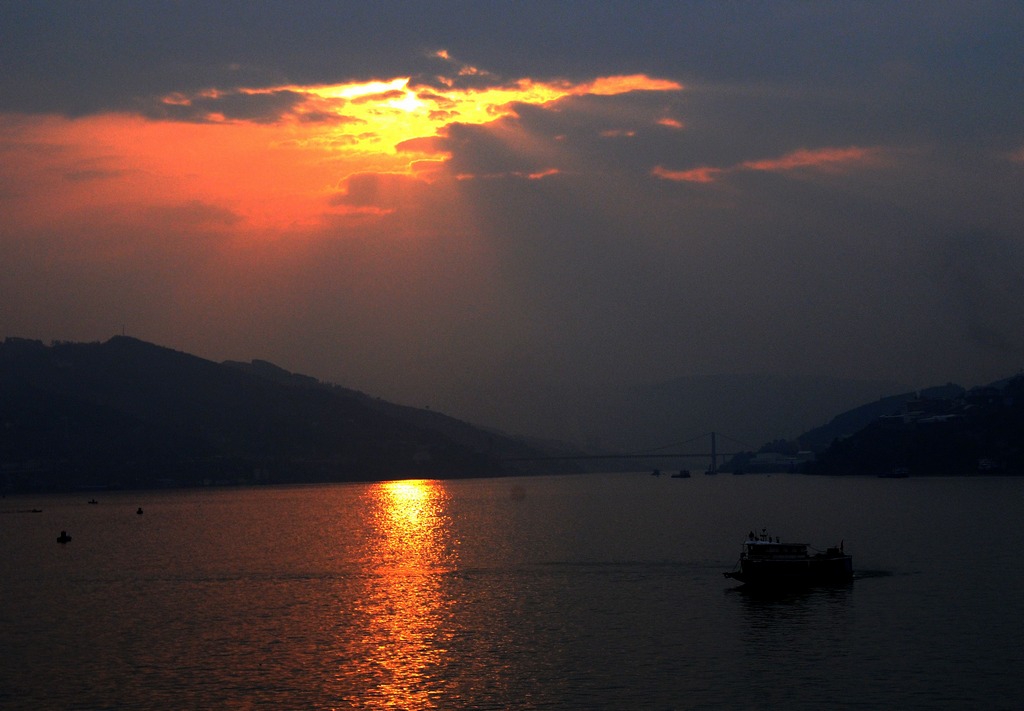 夕照三峡之一 摄影 祁连山人