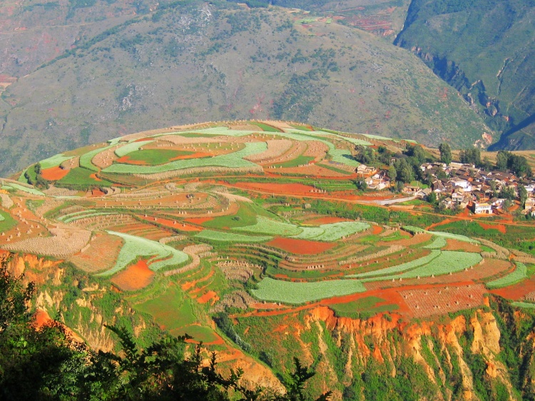 红土地落霞沟 摄影 七彩红土地