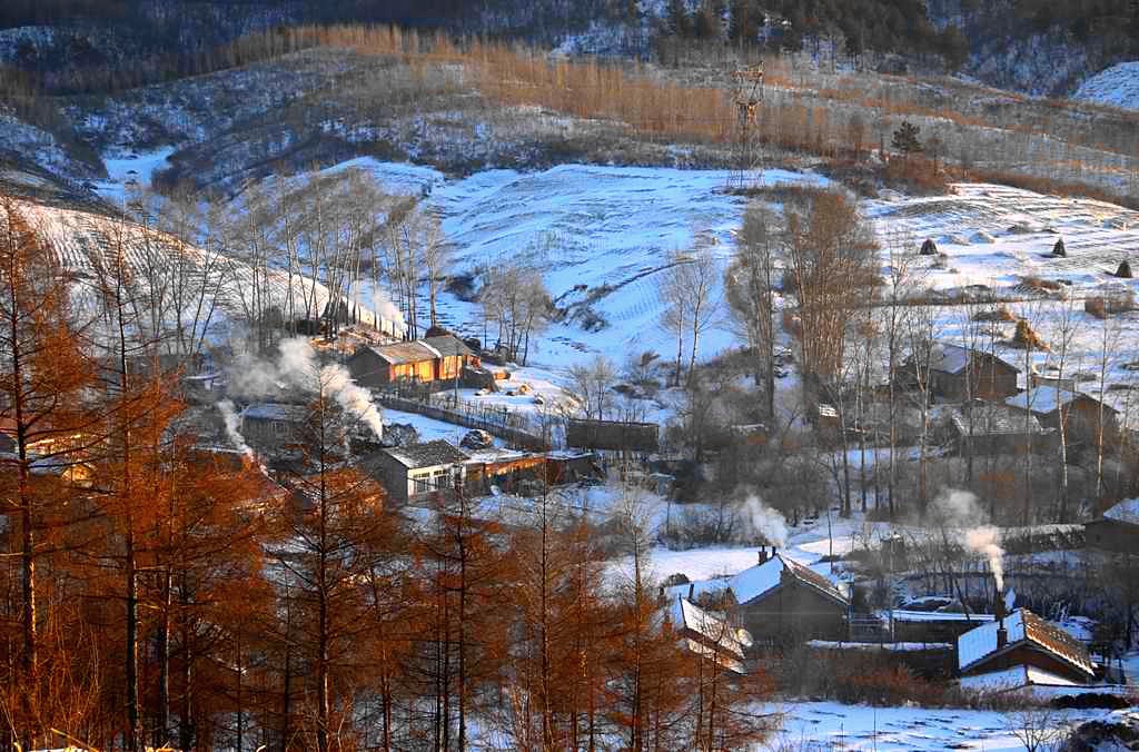 初冬的小山村 摄影 星湖