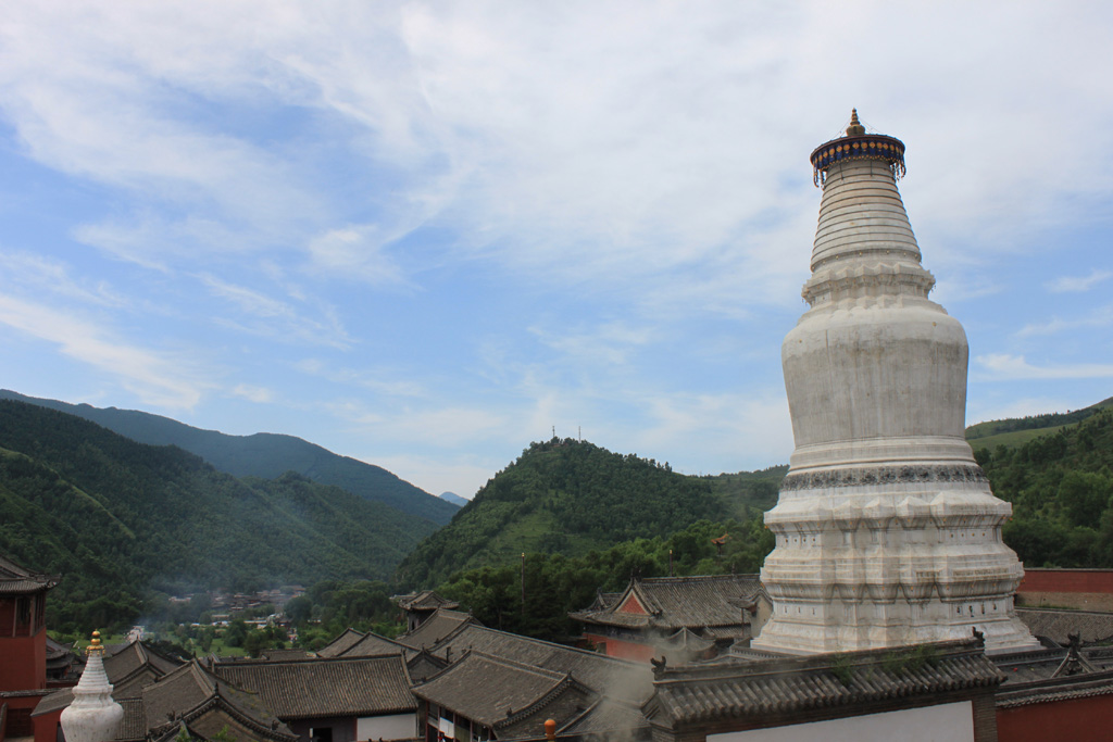 五台山佛塔 摄影 唯一的心