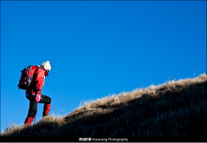 冬天，北灵的登山者 摄影 fredlong