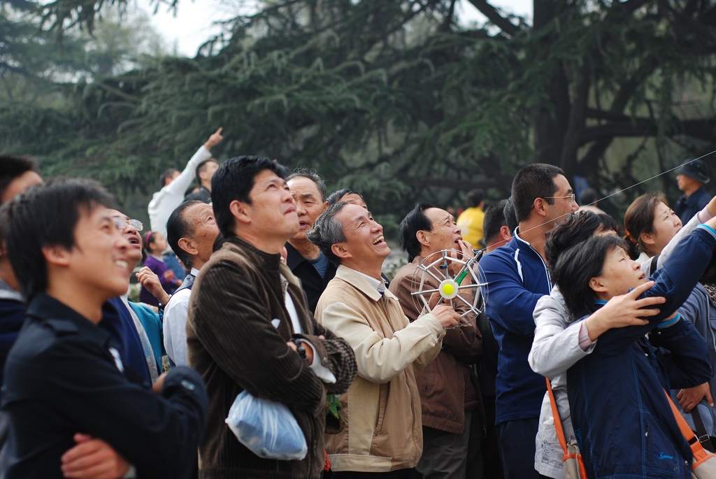 好高的风筝 摄影 阳光灿烂中