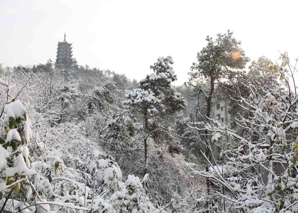 半山雪景 摄影 喜得乐