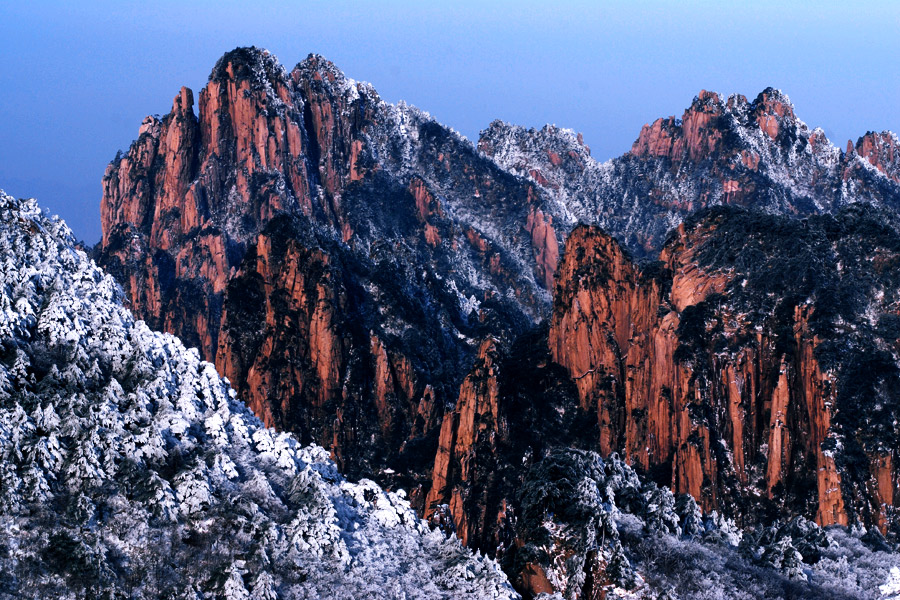 黄山雪后 摄影 胡歌