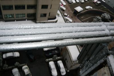 上海初现雪景 摄影 一个老者