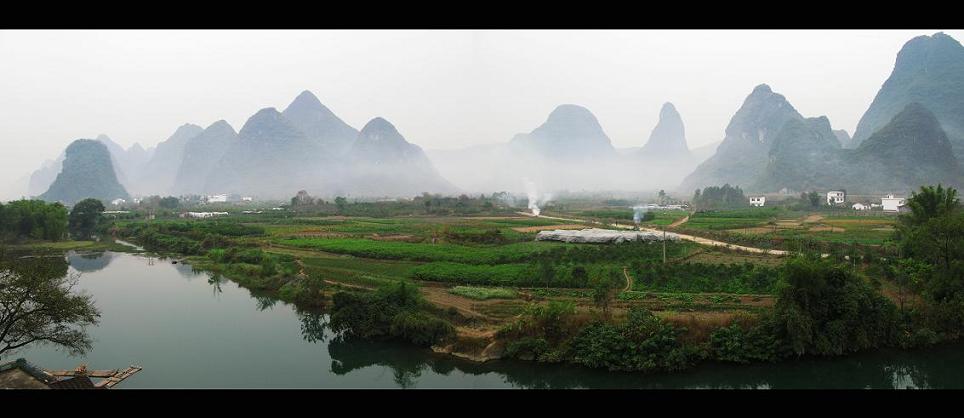 阳朔遇龙河--摄于微笑的鱼客栈 摄影 ylhphoto