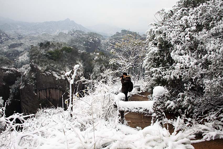 天游峰雪景 摄影 老过