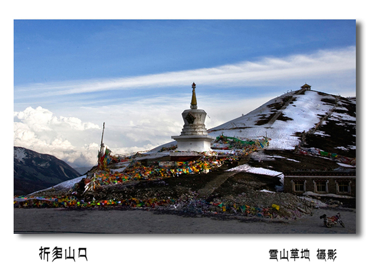 雪后折多山口 摄影 雪山草地