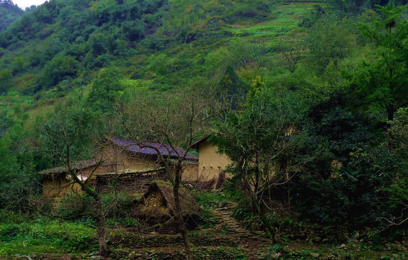 小山村 摄影 新月