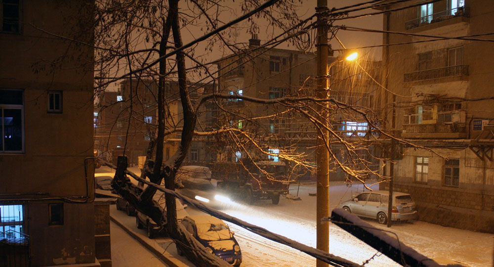 下雪 摄影 迷你牛顿