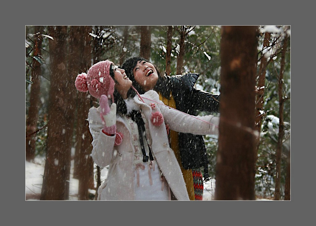 飘雪的日子 摄影 一线蓝光