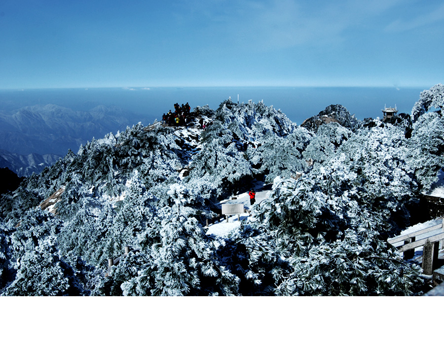 黄山雪后 摄影 胡歌