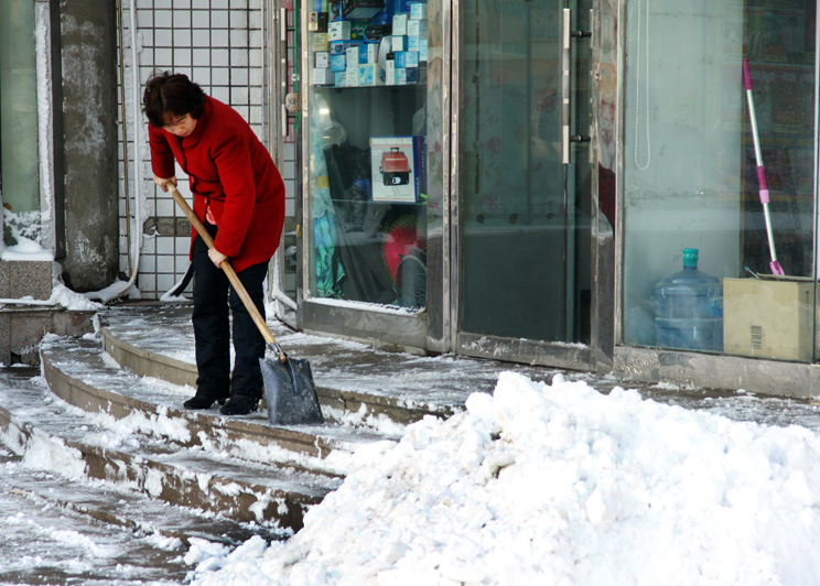 各扫门前雪 摄影 王蒜