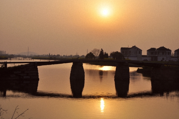 古桥夕照 摄影 逐日行者