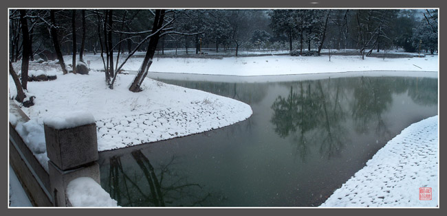 解放公园雪景 摄影 hlz5967