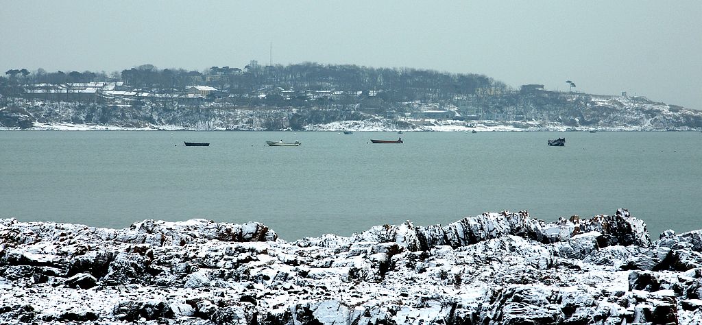 海滨雪景 摄影 qdzp